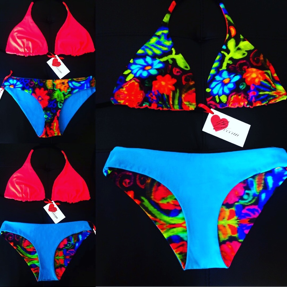 Bikini ensemble! Mix and match, flip inside out